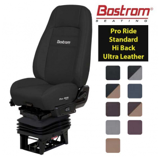 Pro Ride HiPro Suspension Hi-Back Bellow Ultra Leather Seat