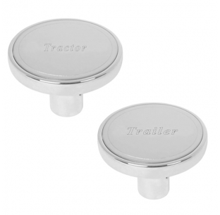 Screw-In Air Valve Control Knobs with Stainless Steel Script Plate - Durable and Easy to Install