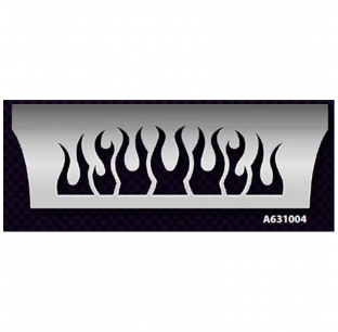 Stainless Steel Peterbilt Sleeper Cap with Flames Cutout - Standup Model