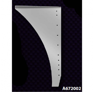 Stainless Steel Lower Hood Panel for Peterbilt 379 Short Hood