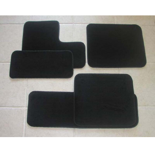 Kenworth W900 Custom Fit Carpeted Floor Mats Set with Studio Sleeper Mat - Washable, Heavy Grip-Lock Rubber Backing, Multiple Colors