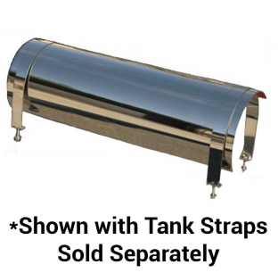 304 Stainless Air Tank Wraps with Optional Straps in 2 Sizes