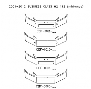 Chrome Steel Bumper for 2004-2012 Freightliner Business Class M2 112, 10 Gauge, Customizable Options