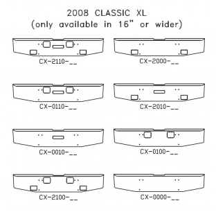 Chrome Steel Bumper for 2008 Freightliner Classic XL - Customizable Options Available