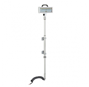 Commander Plus Series DC Work Light with Side Mount Push-Up Pole and 2.75 Inch Offset Brackets