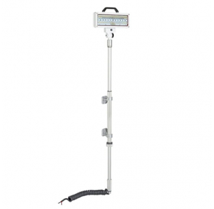 Commander Plus Series DC Work Light with Side Mount Push-Up Pole and 2.75 Inch Offset Brackets