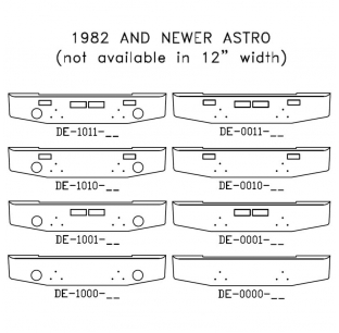 Chrome Steel Bumper for 1982 and Newer GMC Astro - Customizable Options Available