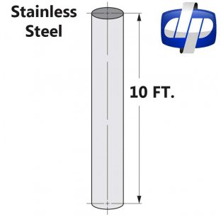 10 Foot Stainless Steel Exhaust Tubing