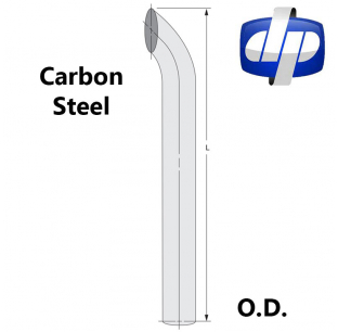 Carbon Steel or Chrome Plated 6 Inch Plain Curved Stack