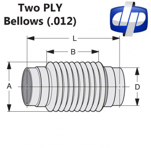 Stainless Steel Bellows Expansion Joint with 2 PLY Bellows