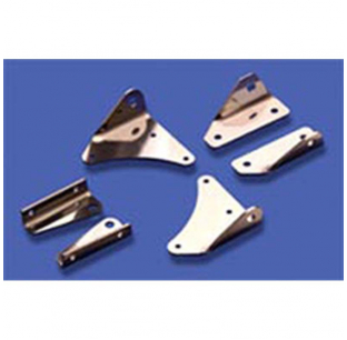 Kenworth Stainless Mirror Bracket Kit - 6 Piece Polished Steel Replacement