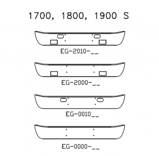 Chrome Steel Bumper for International 1700, 1800, 1900 S - Customizable Options Available