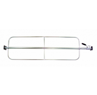 One Piece Bar With Weld on Hoops Adjustable length 84 Inch to 105 Inch