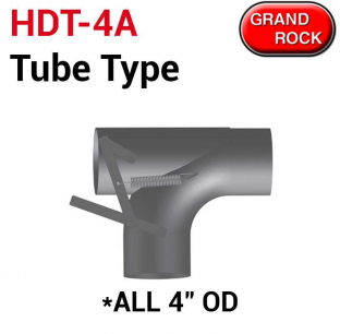 4 Inch OD T Shape Tube Type Exhaust Diverter