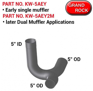 Single or Dual Muffler Y Pipe - Versatile Fit for Various Vehicles