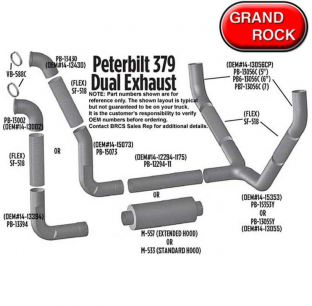 379 Dual Exhaust Layout