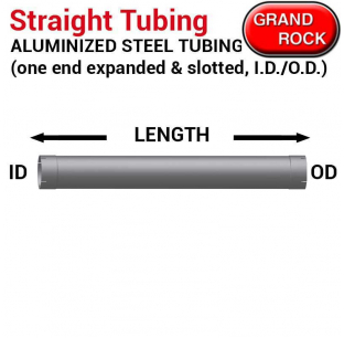 120 Inch Straight Aluminized Tubing ID/OD - Durable and High-Quality