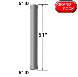 51 Inch Length 5 In ID/ID Diameter Muffler Eliminator
