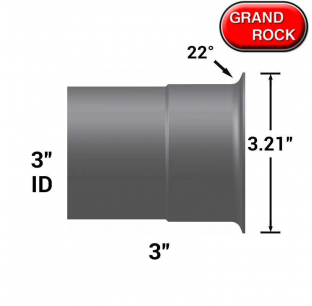 Grand Rock 3 Inch ID to 3.21 Inch Flare Turbo/Manifold Adapter