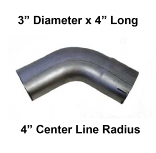 3x4 Inch Short Radius 60 Degree Elbow Pipe - Durable, Precise Fit