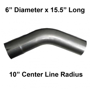 45 Degree Elbow Pipe, 6