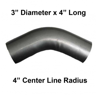 3x4 Inch 50 Degree Short Radius Elbow Pipe - Durable, Precise Fit