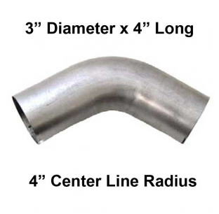 3x4 Inch Short Radius 60 Degree Elbow Pipe - Durable, Precise Fit