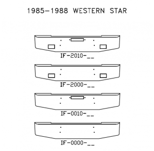 Chrome Steel Bumper for 1985-1988 Western Star Trucks - Customizable Options Available