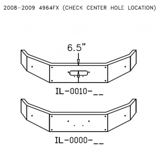 Chrome Steel Bumper for 2008-2009 Western Star 4964FX - Customizable Options Available