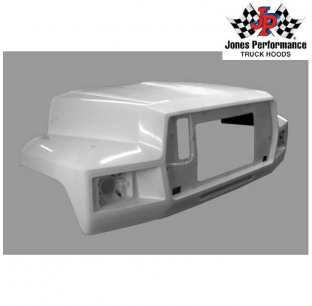 Ford F&B 1984-1994 Truck & Bus Hood with Cofab Reinforcement, Pre-Drilled Holes, and Corrosion-Resistant Hardware