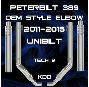 7 Inch OEM Style Peterbilt Unibilt T4 389 2011-2015 Exhaust Kit