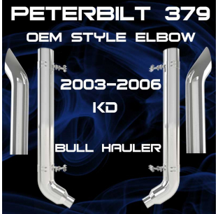 7 Inch OEM Style Elbow Peterbilt 379 2003 2006 Exhaust Kit
