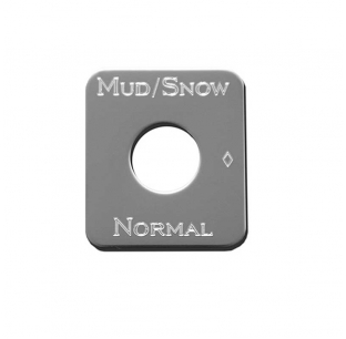 Stainless Steel Mud/Snow Switch Plate for 2006 and Older Kenworth T600/T800/W900B/W900L