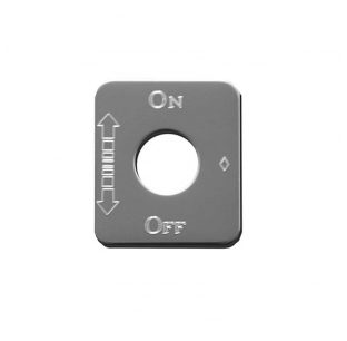 Stainless Steel On/Off Switch Plate for 2006 and Older Kenworth T600/T800/W900B/W900L