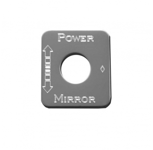 Stainless Steel Power Mirror Switch Plate for 2006 and Older Kenworth T600/T800/W900B/W900L Models