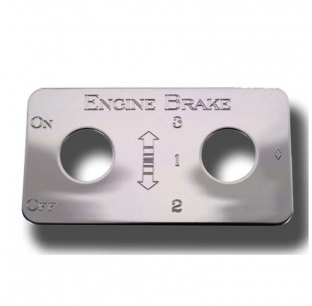 Stainless Steel 3/1/2 Engine Brake Switch Plate