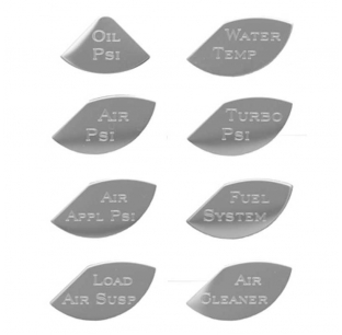 Stainless Steel Master Pack A Gauge Emblems