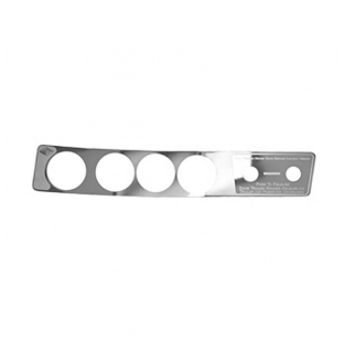 Stainless Steel A/C Heater Control Plate with 4 Holes for 2006+ Kenworth