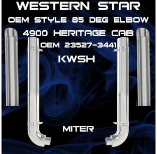 6 Inch Western Star 4900 Heritage OEM Style Elbow Exhaust Kit