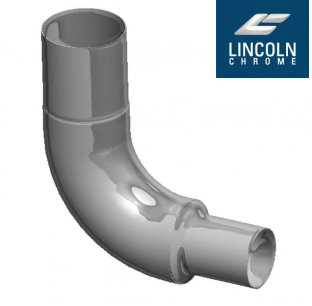 Lincoln Freightliner Chrome Elbow 7 Inch to 5 Inch