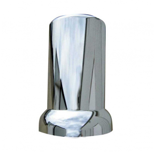 Chrome Plastic Tall 33mm Top Hat Lug Nut Cover - Fits Tall 33mm Lug Nuts, Durable and Stylish