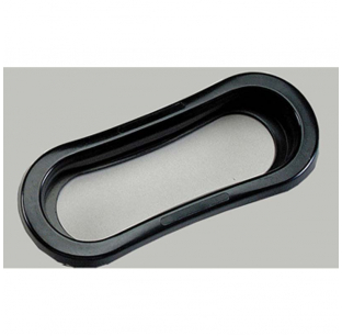 Six Inch Oval Black Vinyl Grommet - Fits Many Truck Models - Maxxima 5 Year Warranty