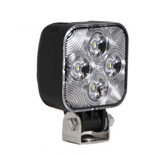 Mini Square Work Light 800 Lumen 12/24VDC with Stainless Steel Bracket and Polycarbonate Lens