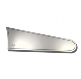 Stainless Steel Dashboard Top Pocket Insert with E3 Flourish