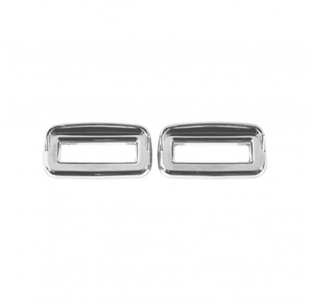 Chrome Switch Label Bezel Cover with Visor (Set of 6)