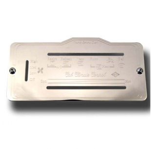 Stainless Steel A/C Heater Control Plate