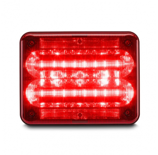 QuadraFlare 9x7 Inch Flashing Stop, Turn, Tail Light - High Visibility LED