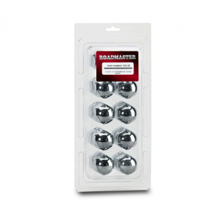 20 Pack 1-1/2 Inch Chrome Plated Steel Push On Nut Covers - Durable and Easy to Install