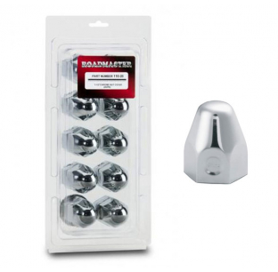 20 Pack 1-1/2 x 2 Inch Chrome Push-On Lug Nut Covers - Durable and Easy to Install