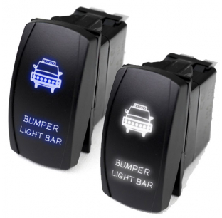 Bumper Light Bar Rocker Switch with LED Radiance for Enhanced Visibility